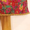 2 Pc Shiny Pink Anarkali long dress with Gold Tights